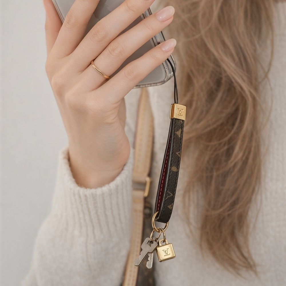 Louis Vuitton Monogram Phone/Bag Charm/Wristlet